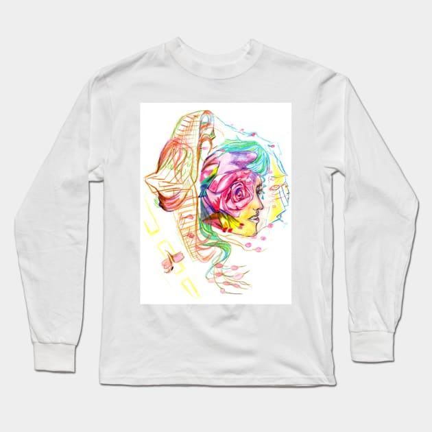 Rose eye Long Sleeve T-Shirt by MayraArt77